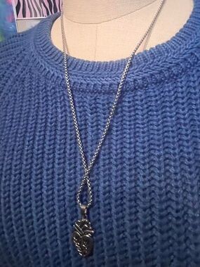 Silver Anatomical Heart Pendant Necklace - Women Jewelry